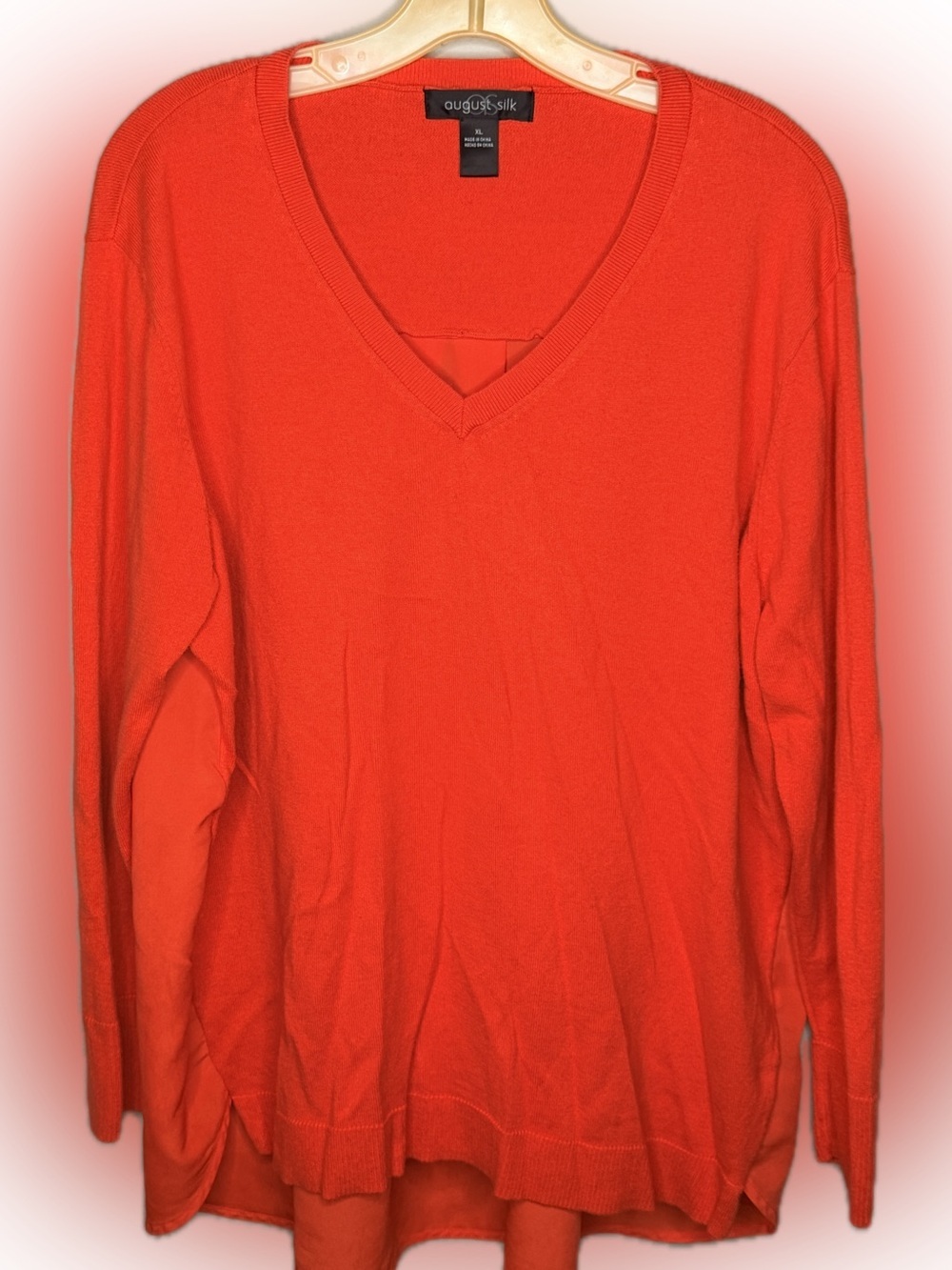 August Silk Sweater Top